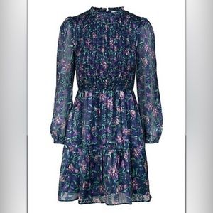 Adelyn Rae Floral Smocked Mini Dress - Size Small